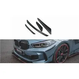 Maxton - Ailes de pare-chocs avant (Canards) BMW 1 F40 M-Pack / M135i, BM-1-40-M-CAN1 Maxtondesign.fr