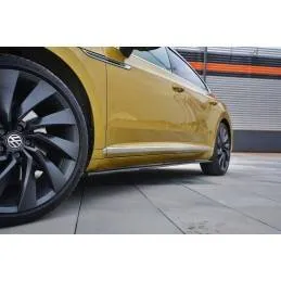 Maxton - RAJOUTS DES BAS DE CAISSE POUR Volkswagen Arteon R-Line Noir Brillant