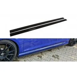 Maxton - Rajouts Des Bas De Caisse V.1 VW Golf 7 R / R-Line Noir Brillant