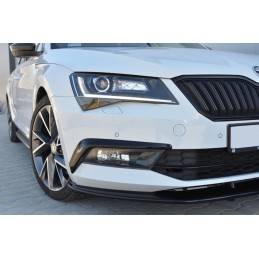 Maxton - Cadres Pour Lumières Skoda Superb Mk3 Noir Brillant