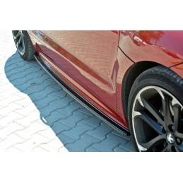 Maxton - SET DES DIFFUSEUR DES BAS DE CAISSE PEUGEOT RCZ Noir Brillant