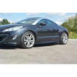 Maxton - SET DES DIFFUSEUR DES BAS DE CAISSE PEUGEOT RCZ Noir Brillant