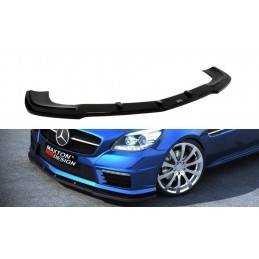 Maxton - LAME DU PARE-CHOCS AVANT MERCEDES SLK R172 STANDARD/AMG Noir Brillant