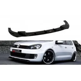 Maxton - LAME DU PARE-CHOCS AVANT VW GOLF VI GTI Noir Brillant