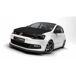 Maxton - LAME DU PARE-CHOCS AVANT VW POLO MK5 GTI Noir Brillant