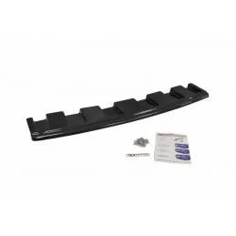 Maxton - Central Arriere Splitter Audi S6 C7 Avant (sans barres verticales) Noir Brillant