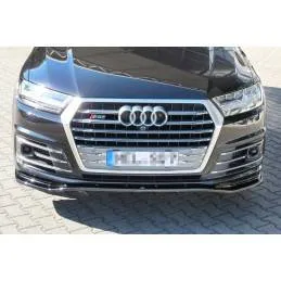 Maxton - Lame Du Pare-Chocs Avant Audi SQ7 / Q7 S-Line Mk.2 Noir Brillant