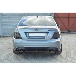 Maxton - MERCEDES C W204 AMG-LINE (Facelift) DIFFUSEUR ARRIERE & LAME DU PARE CHOCS ARRIERE 