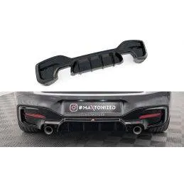 Maxton - RAJOUT DU PARE-CHOCS ARRIERE Bmw 1 F20/ F21 Facelift M-Power Noir Brillant