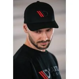 Maxton - Cap Black/Red Logo 