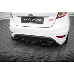 Maxton - Lames De Pare-Chocs Arrière Latérales V.3 + Flaps Ford Fiesta ST Mk7 Facelift, FO-FI-7F-ST-RSD3G+RSF1B Maxtondesign.fr