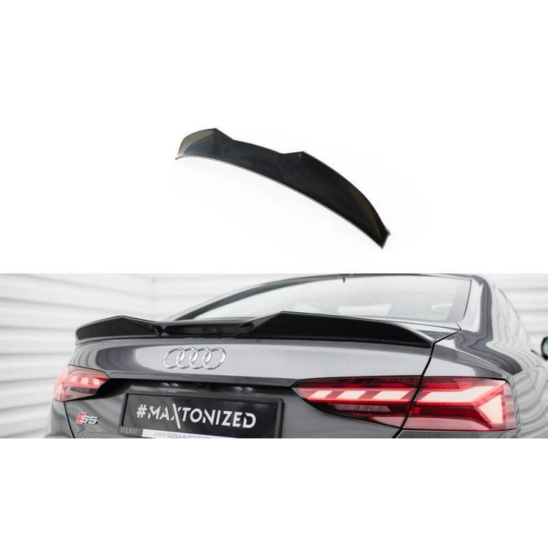 Maxton - Spoiler Cap 3D Audi S5 Coupe / A5 S-Line Coupe F5 Facelift, AU-S5-2F-CAP3D1G Maxtondesign.fr