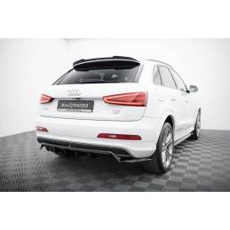 Maxton - Arriere Splitter (avec une barre verticale) Audi Q3 S-line 8U, AU-Q3-1-SLINE-SB-RD1G+RD2G Maxtondesign.fr